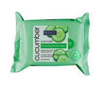 Beauty Formulas BIO ubrousky na obličej s extraktem z okurky 25 ks