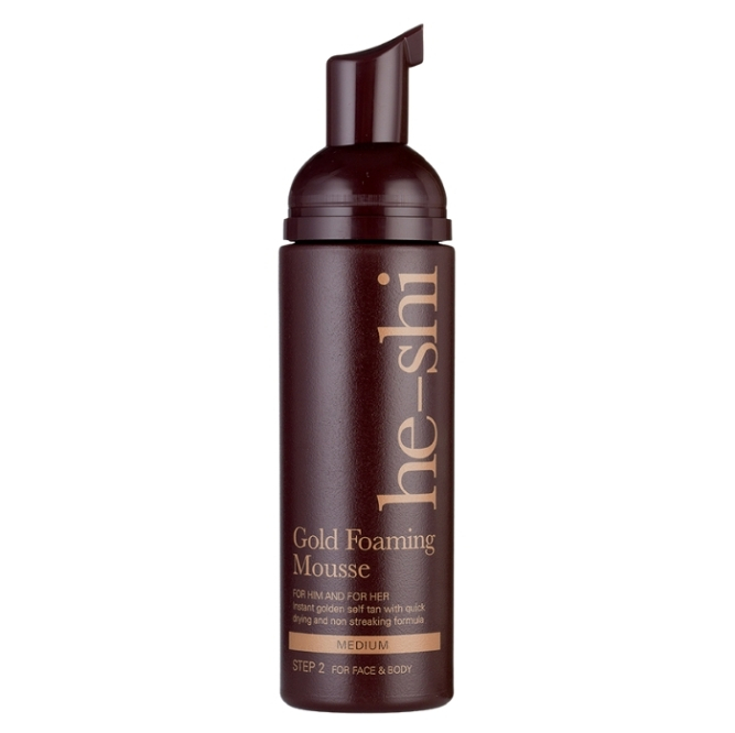 he-shi Gold Foaming Mousse samoopalovací pěna 150 ml