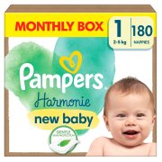 Pampers Harmonie New Baby vel. 1 2–5 kg 180 ks