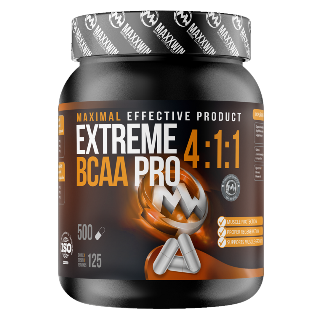 MAXXWIN Extreme BCAA pro 4:1:1 500 kapslí