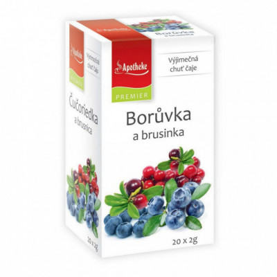Apotheke Borůvka a brusinka čaj 20x2g
