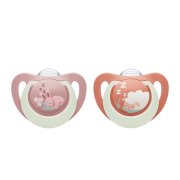 NUK First Choice Night Dudlík 0–⁠⁠⁠⁠⁠⁠6m box 2 ks bunny/sheep