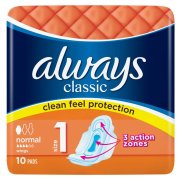 ALWAYS Maxi normal hygienické vložky s křidélky 10 ks