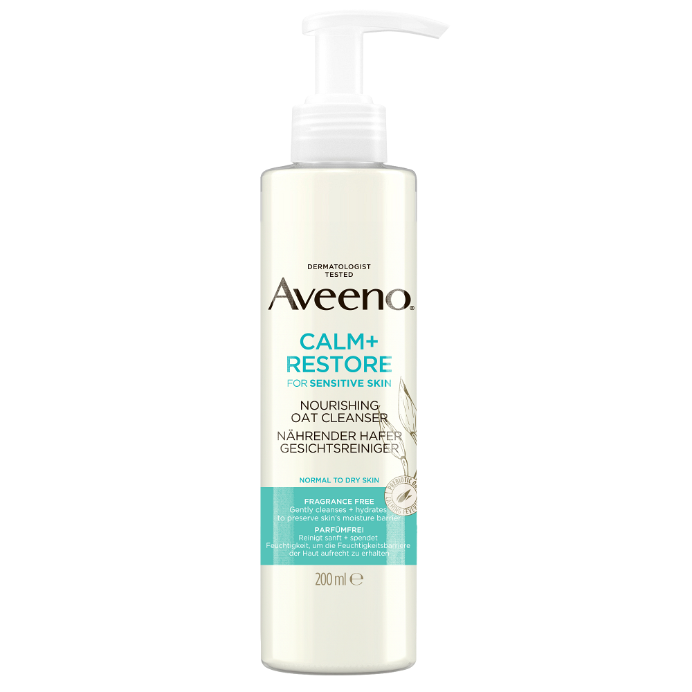 AVEENO Calm+Restore Čisticí pleťový gel 200 ml