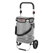 Nils Skládací nákupní taška na kolečkách NC4305 Premium 45L šedá