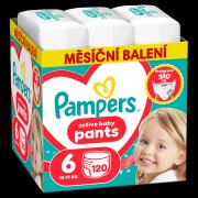 PAMPERS Active baby 6 plenkové kalhotky 13-19 kg 120 kusů