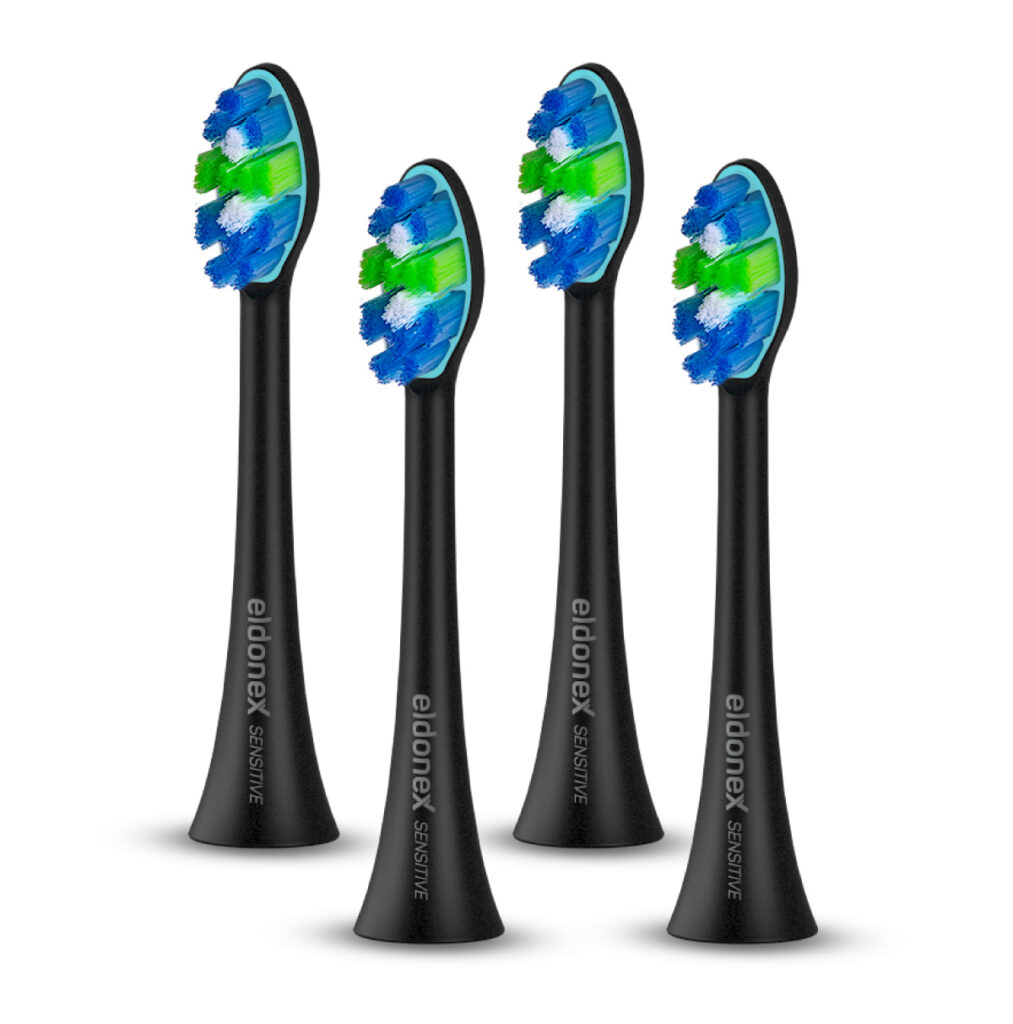 Eldonex Sonic Brush Heads sensitive black 4ks