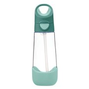 B.BOX Láhev na pití s brčkem emerald forest 9m+ 600 ml