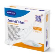Zetuvit Plus Silicone Border 12,5 x 12,5 cm, 10 ks