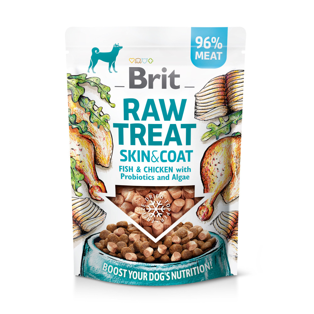 Brit Raw Treat Skin&coat, Fish&chicken 40 g