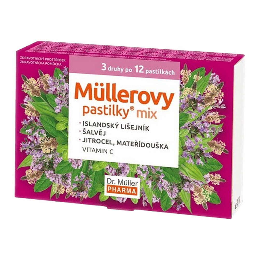 Müllerovy pastilky mix 3x12ks ZP