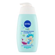 NIVEA Kids Dětský sprchový gel a šampon 3v1 s jablečnou vůní 500 ml