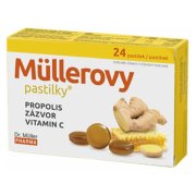 Müllerovy pastilky s propolisem a zázvorem 24ks