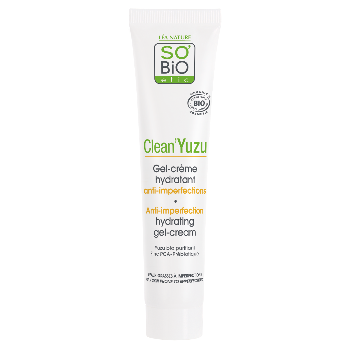 SO’BiO étic Clean Yuzu Hydratační pleťový gel krém BIO 40 ml