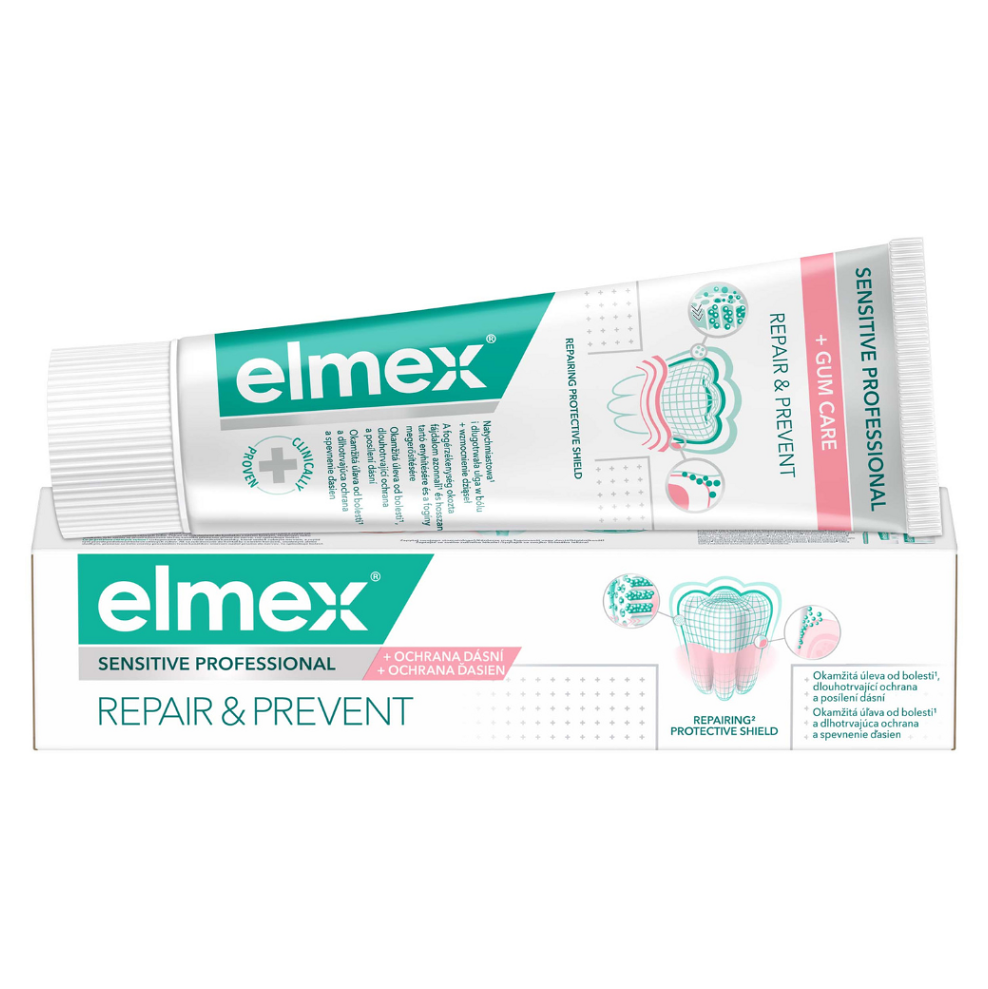 Zubní pasta elmex® SENSITIVE PROFESSIONAL REPAIR & PREVENT 75g