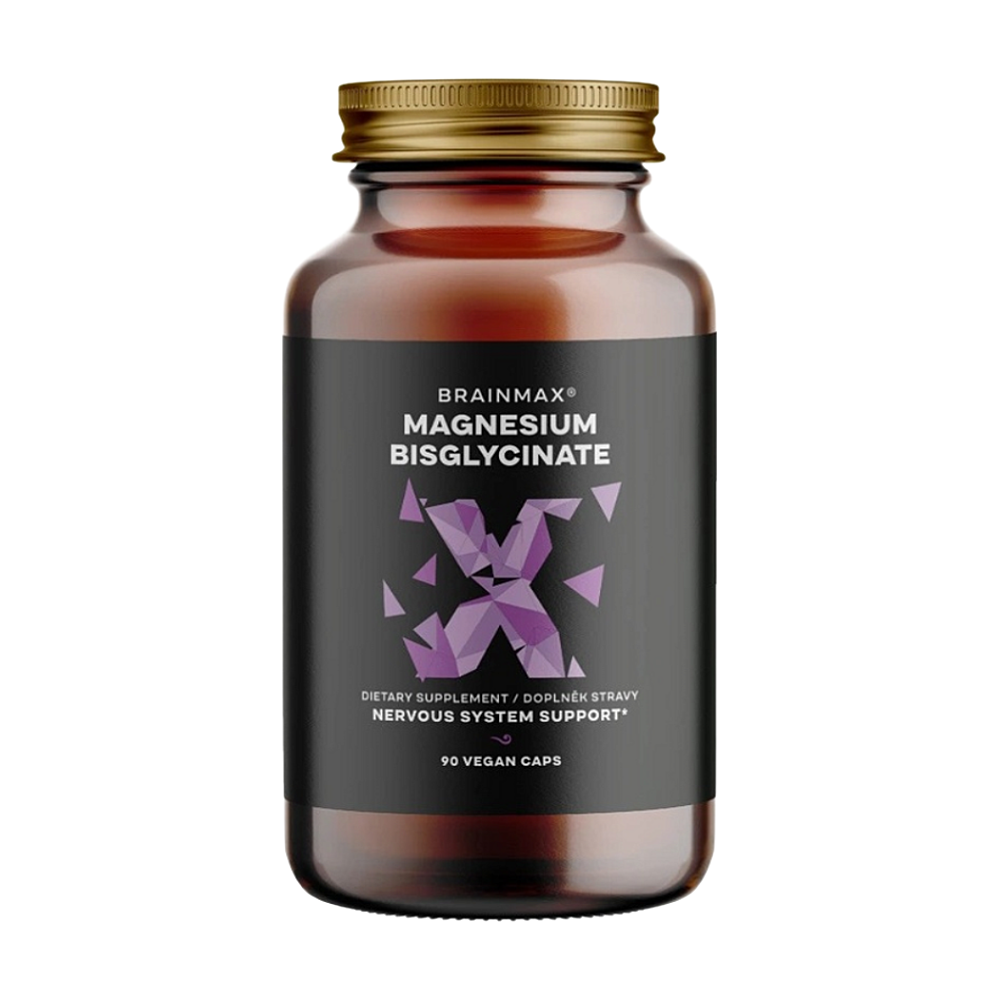 BRAINMAX Magnesium Bisglycinate® 90 rostlinných kapslí