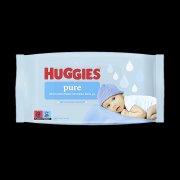 HUGGIES Dětské vhčené ubrousky Pure Single 56 kusů