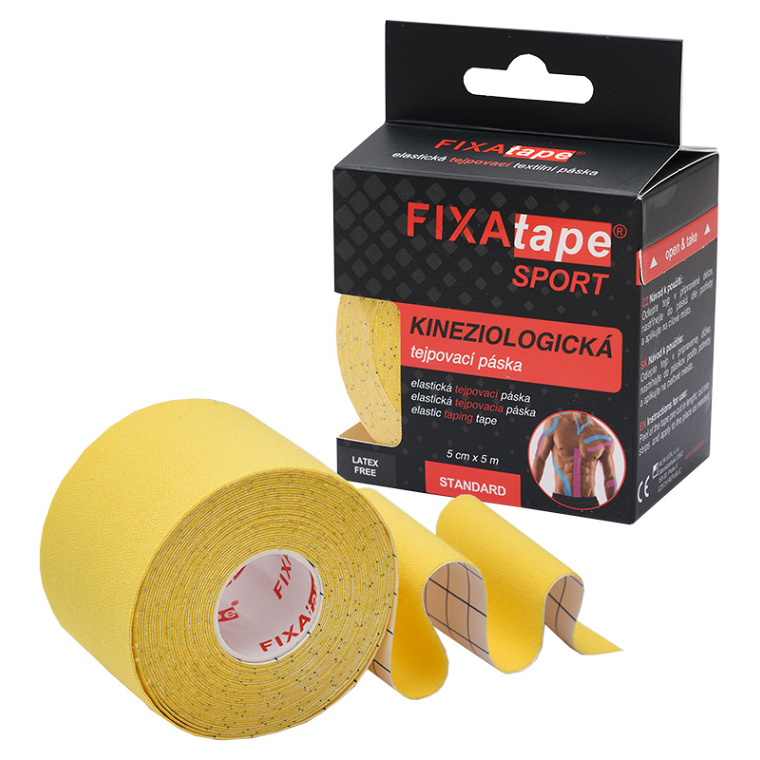 FIXAtape Sport Standard tejpoavcí páska 5cmx5m žlutá