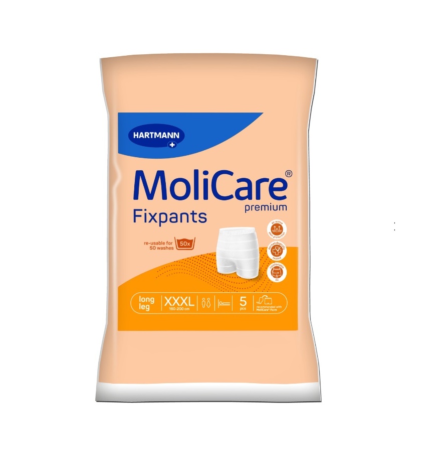 Molicare Premium Fixpants fixační kalhotky XXXL obvod boků 160-200cm 5ks