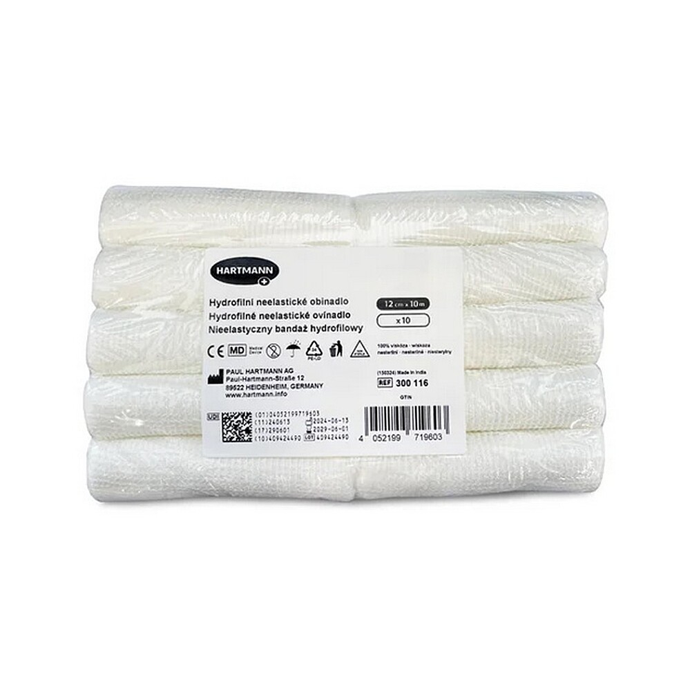 Hartmann Hydrofilní neelast.obinadlo 12cmx10m 10ks