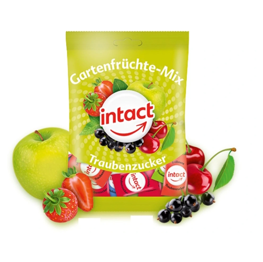 Intact hroznový cukr Gartenfrüchte-mix 100g