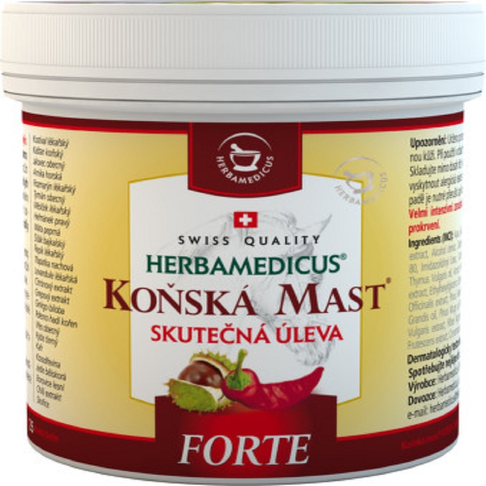 SWISSMEDICUS Koňská mast forte hřejivá 500 ml