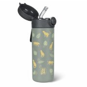Zopa Termoska na tekutiny s brčkem a silikonovým držákem 350 ml, Wild Gepard 8