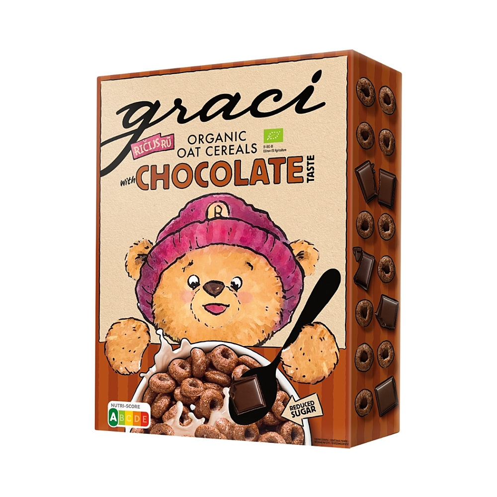 GRACI Dětské cereální čokoládové kroužky BIO 300 g
