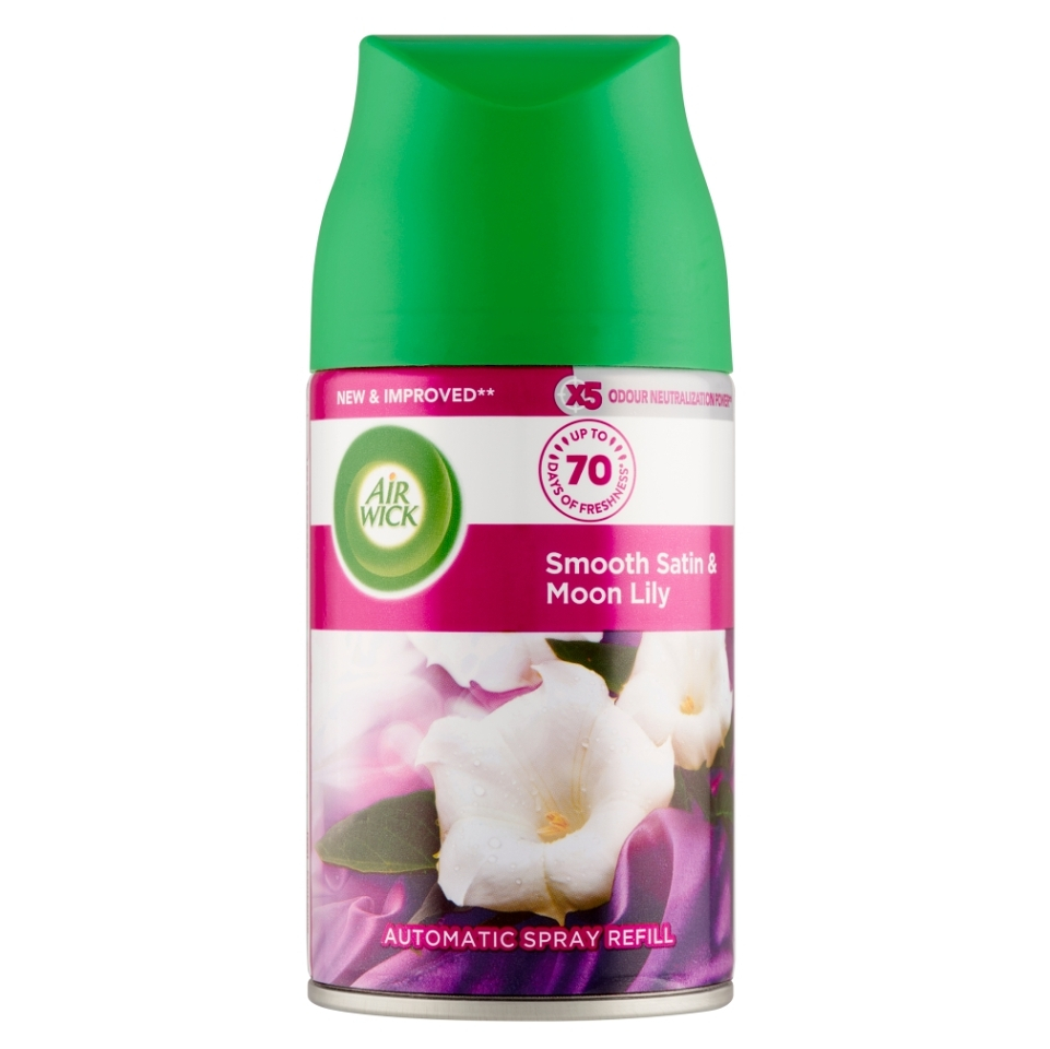 AIR WICK Freshmatic Náplň do osvěžovače vzduchu jemný satén a měsíční lilie 250 ml