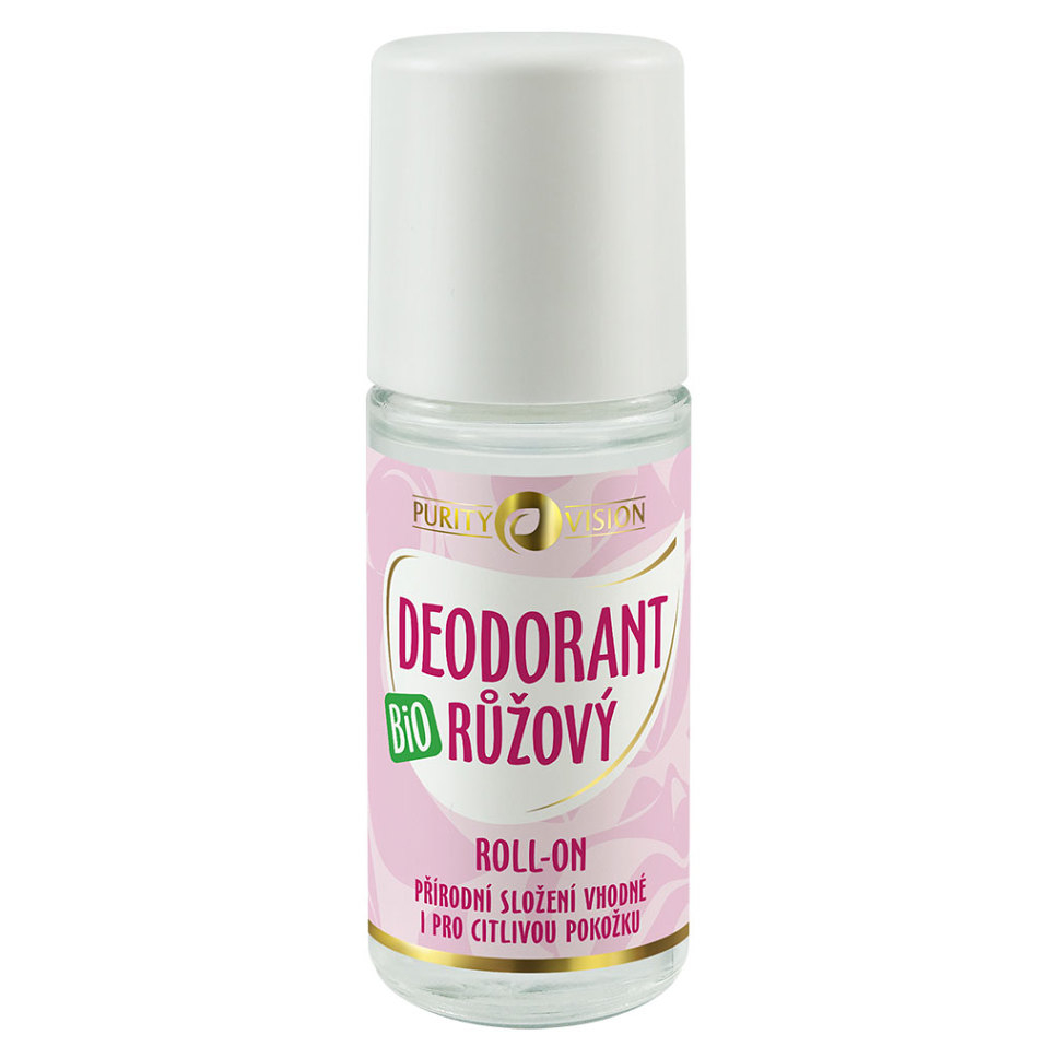 PURITY VISION Bio Růžový Deodorant roll-on 50 ml