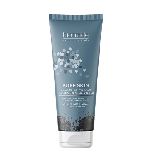 Biotrade Pure Skin Detoxikační čisticí gel s aktivním uhlím 200 ml