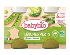 Babybio Zelená zelenina 2x130 g