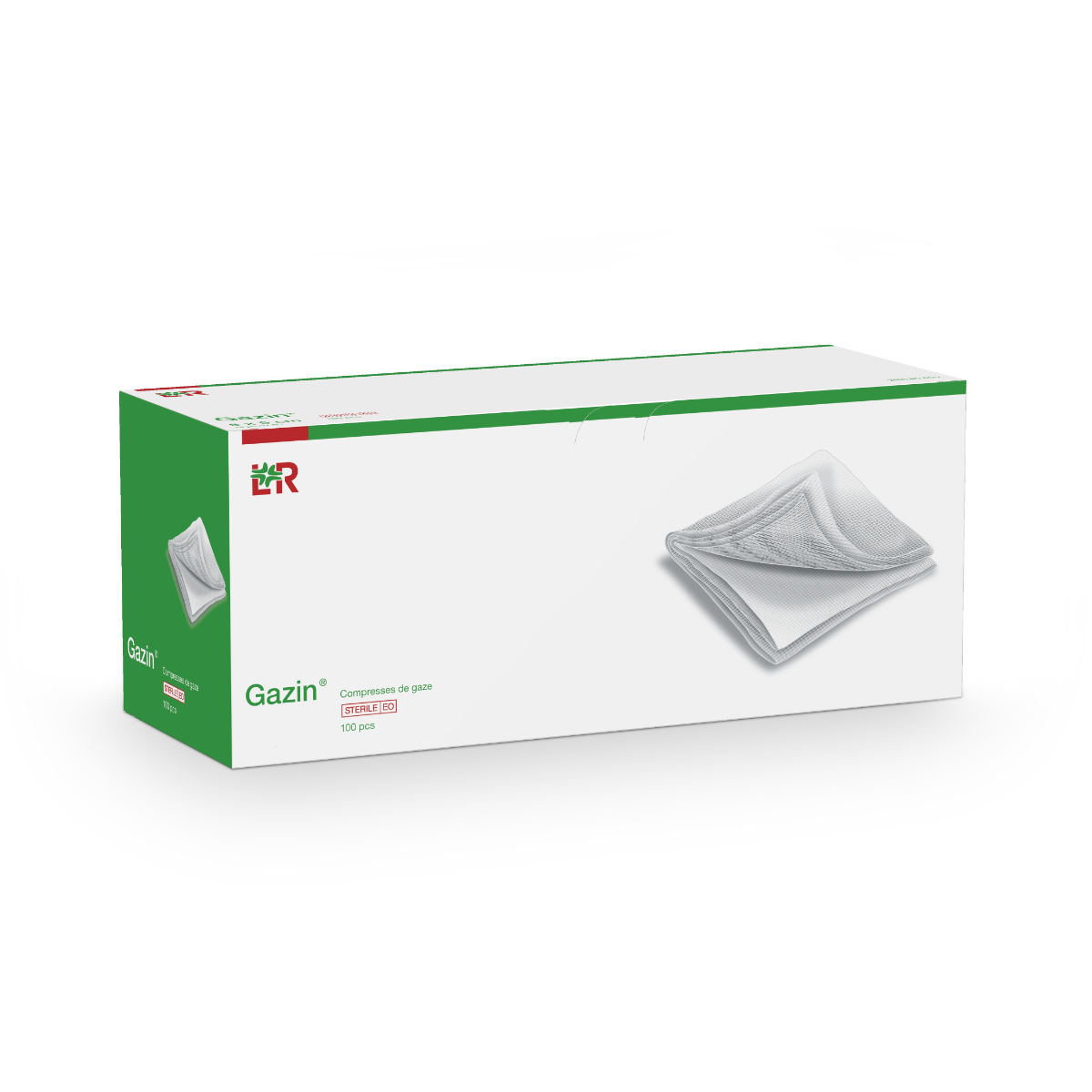Gáza Hydrofilní Skládaná Kompresy Nesterilní 5x5cm,8 vrstev,100ks
