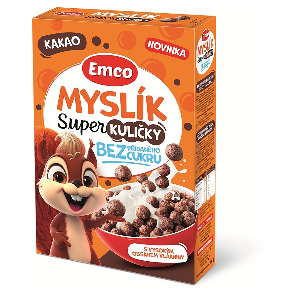 EMCO Myslík super kuličky kakao 300 g