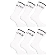 BOSS 6PACK ponožky vysoké bílé (50510168 100) L