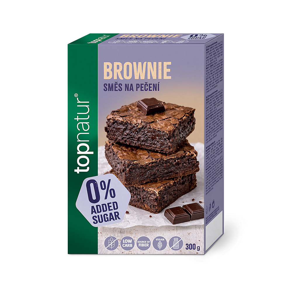 TOPNATUR No added sugar směs na brownie 300 g