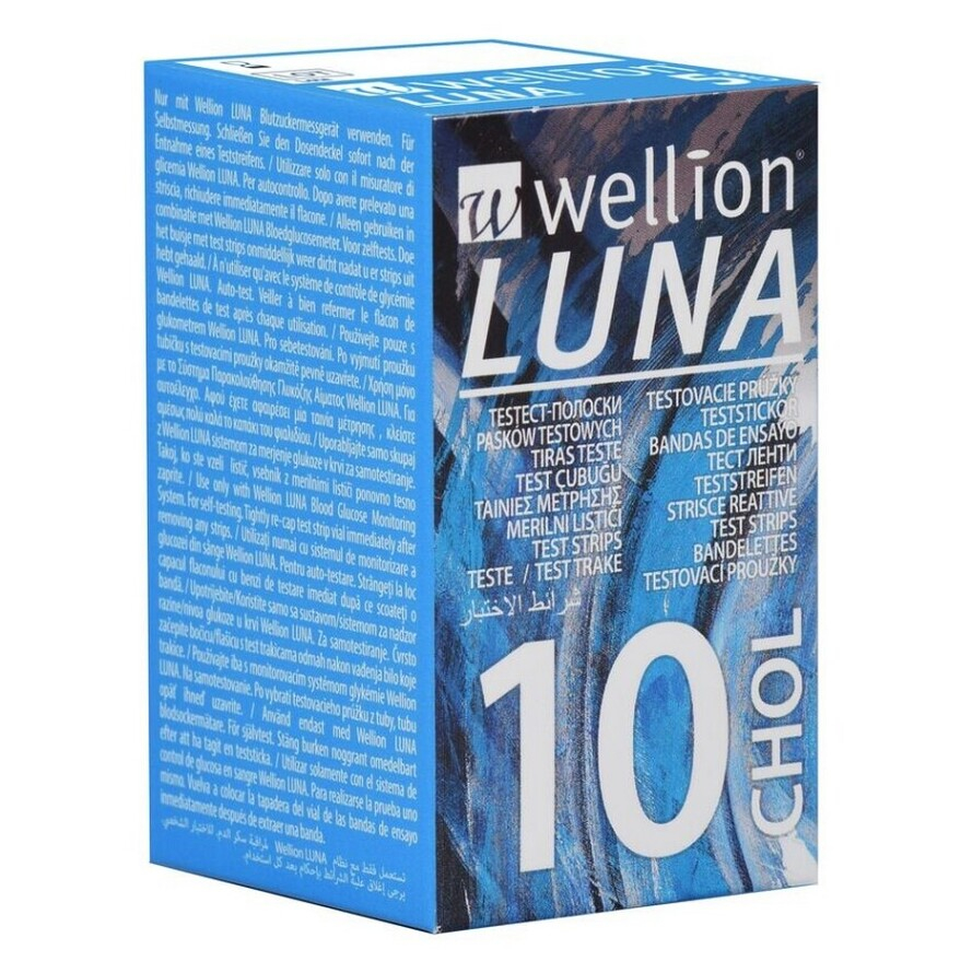 Wellion Luna Testovací proužky cholesterol 10ks