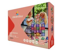 Cleverclixx Magnetická stavebnice Creative Pack Pastel - 125 ks