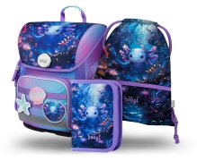 Baagl SET 3 Ergo Axolotl: aktovka, penál, sáček