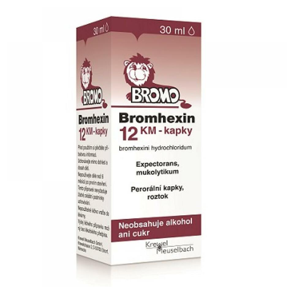 Bromhexin 12 Km kapky 12mg/ml 30ml
