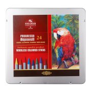 KOH-I-NOOR PROGRESSO AQUARELL 8784/24 - akvarelové pastelky v laku v plech. pouzdře - 24 ks