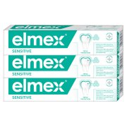 ELMEX Sensitive Zubní pasta pro citlivé zuby 3 x 75 ml