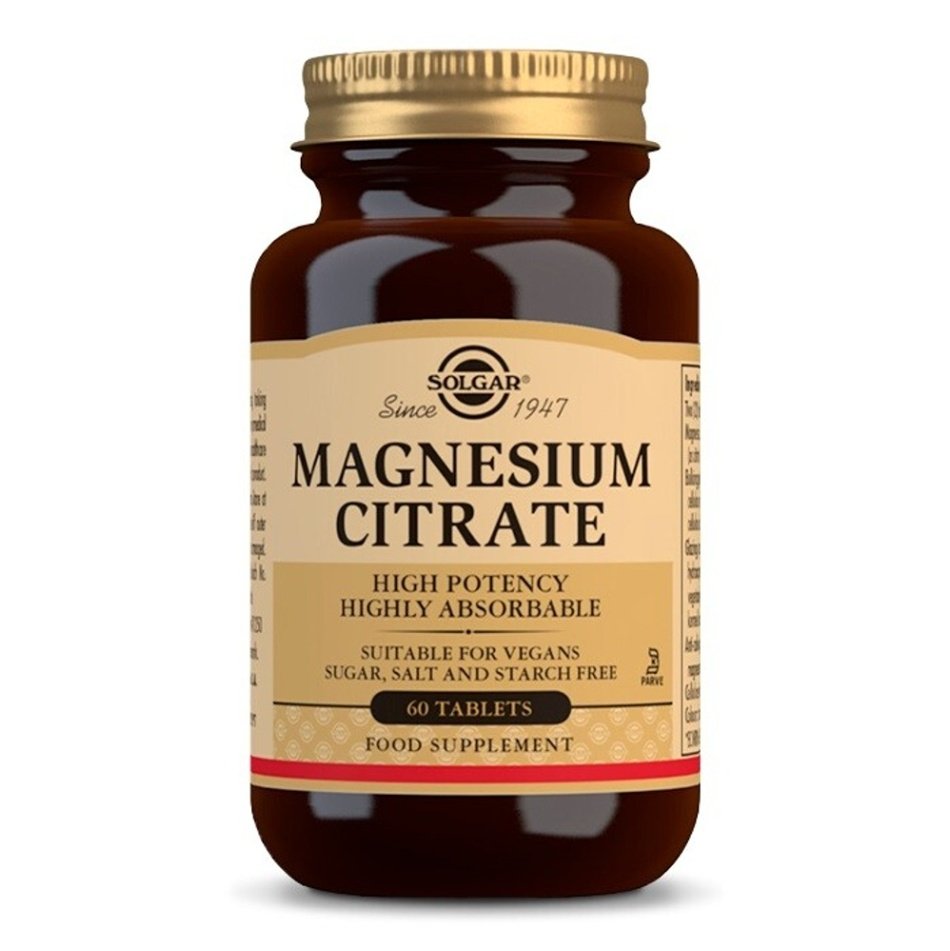 SOLGAR Magnesium citrát 200 mg 60 tablet