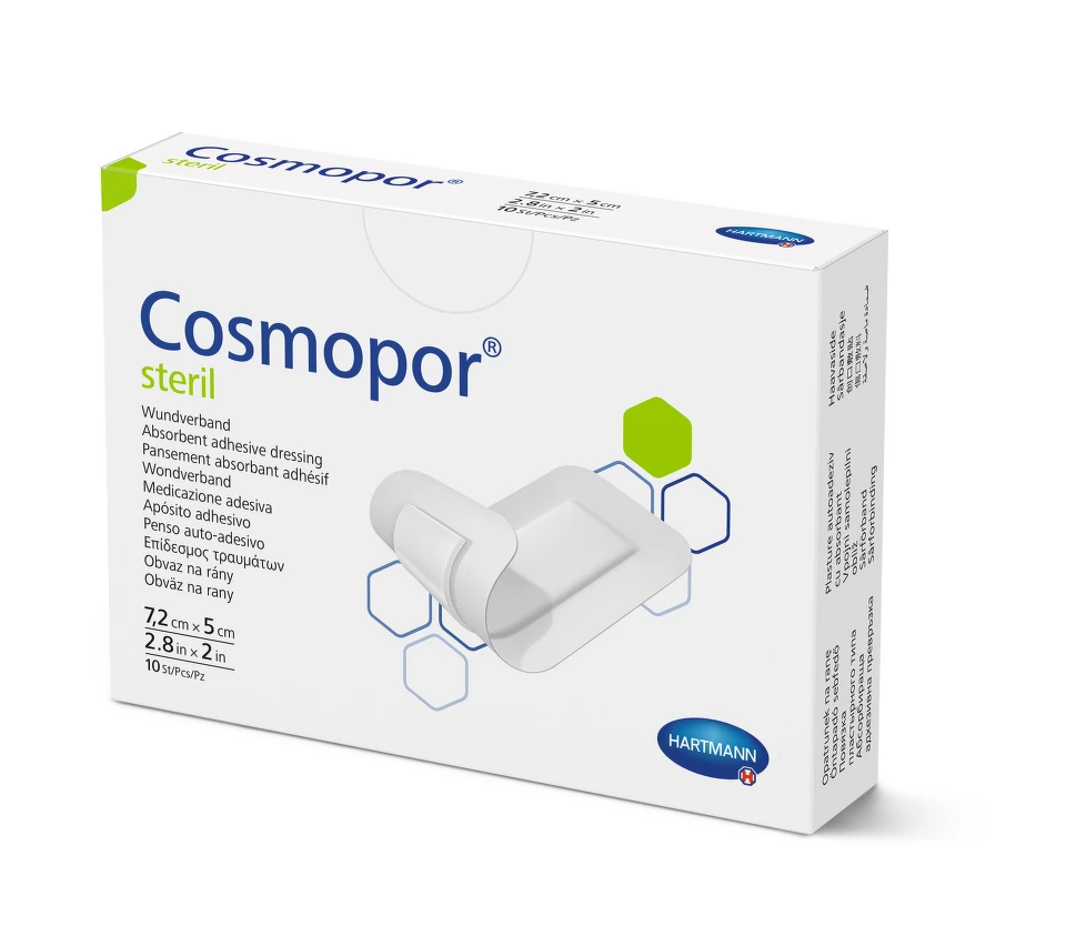 Rychloobvaz COSMOPOR sterilní 7.2x5cm 10ks