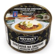 HOTOVKY Z PLECHOVKY Svíčková na smetaně s hovězím masem 3 porce