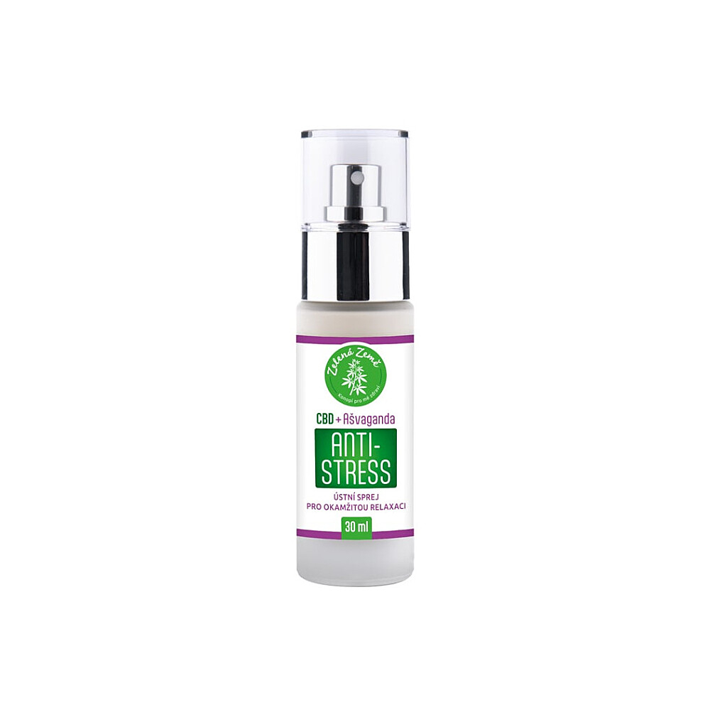 ZELENÁ ZEMĚ CBD antistress sprej s ašvagandou 30 ml