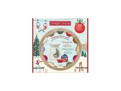 YANKEE CANDLE Vánoční Set aromalampa a vonné vosky12×22g