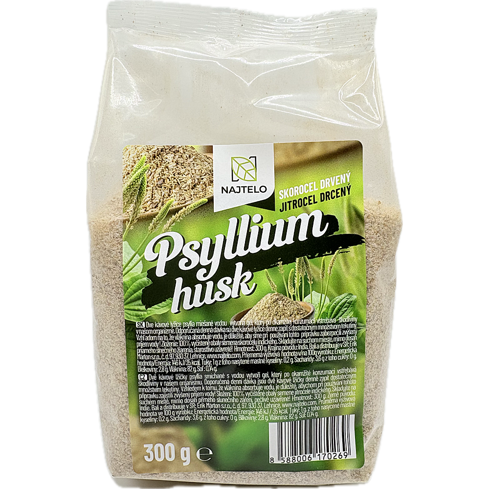 NAJTELO Psyllium Husk jitrocel indický drcený 300 g