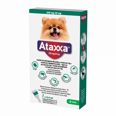 Ataxxa pro psy do 4kg spot-on 1x0.4ml