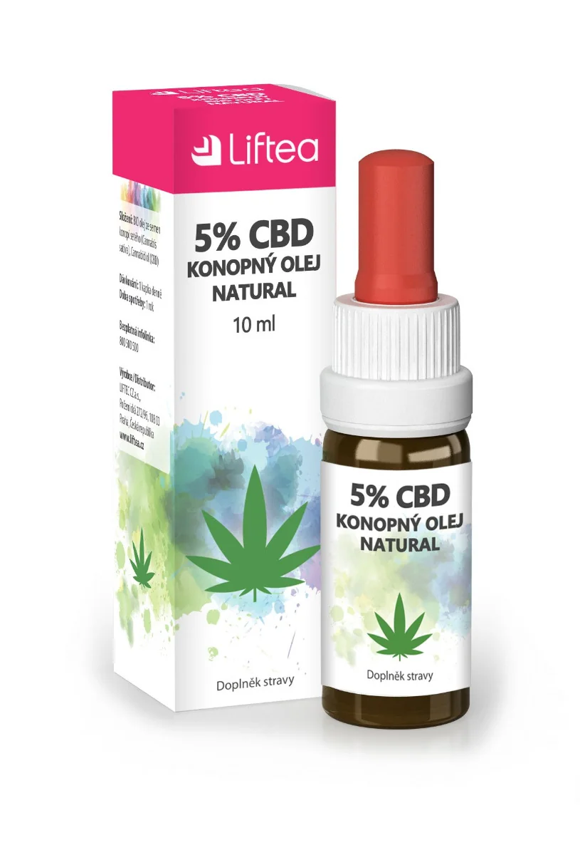 LIFTEA 5% CBD konopný olej 10ml